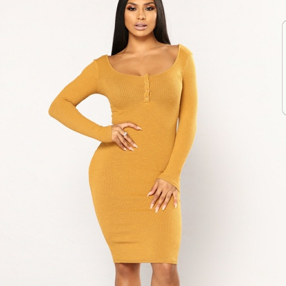 fashion nova long sleeve dress
